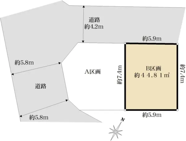 調布市上石原3丁目　売地　B区画