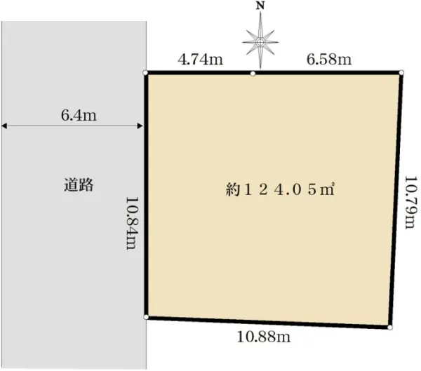 横浜市青葉区新石川4丁目　土地