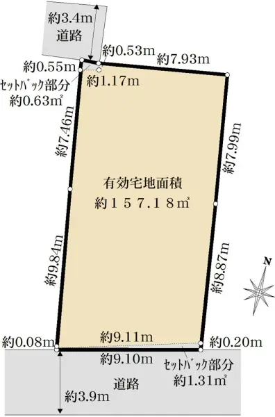品川区中延四丁目　売地