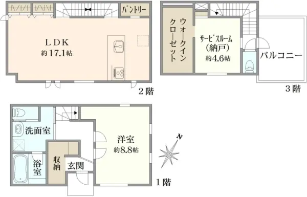 北区中十条1丁目　中古戸建