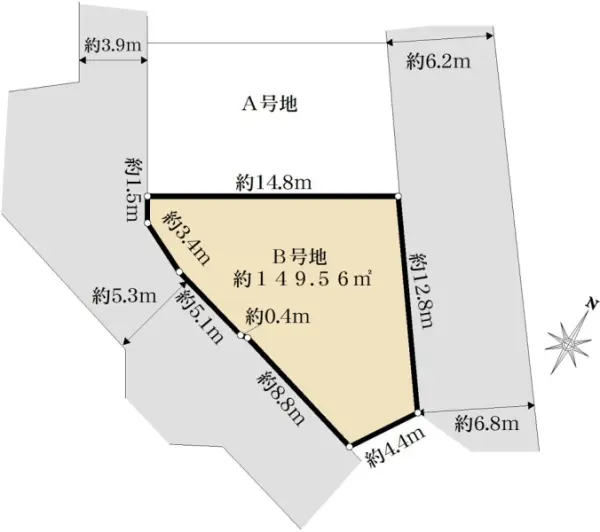 豊中市上野坂1丁目　B号地