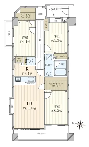 ダイアパレスグランデージ四ツ木