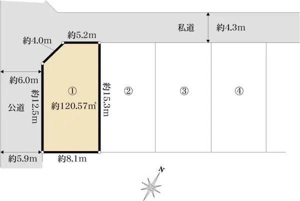 さいたま市岩槻区仲町2丁目土地　1区画