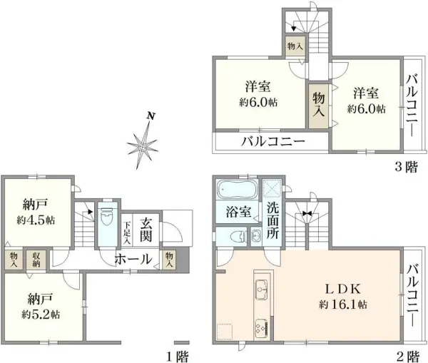 戸田市喜沢2丁目　新築戸建B号棟