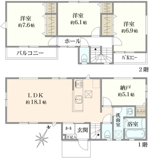麻生区高石2丁目　新築戸建1号棟