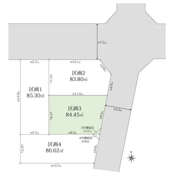 杉並区下井草4丁目　売地　区画3
