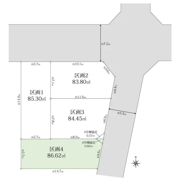 杉並区下井草4丁目　売地　区画4