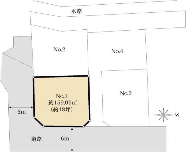 町田市下小山田町　建築条件付き土地　1区画／全4区画