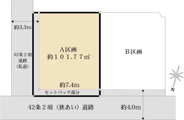 神奈川区神大寺2丁目　売地　A区画／全2区画