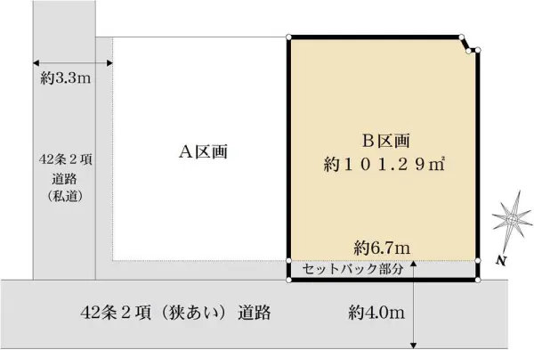 神奈川区神大寺2丁目　売地　B区画／全2区画