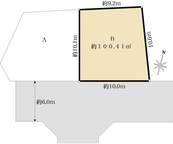 練馬区大泉町1丁目　売地B区画（全2区画）