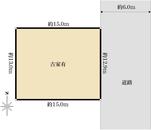 川西市緑台3丁目　古家付土地