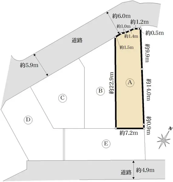 多摩市桜ケ丘1丁目　建築条件付土地　A区画