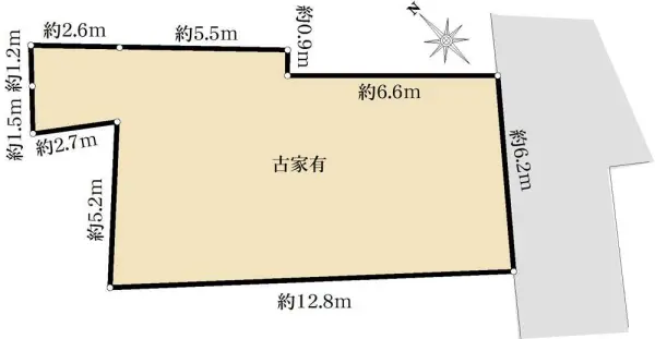 北区滝野川三丁目　土地