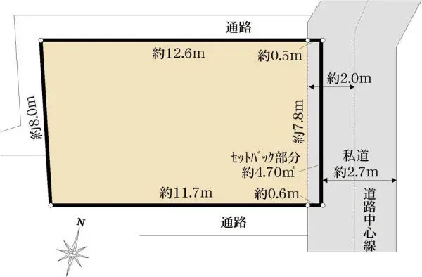 練馬区北町8丁目 土地