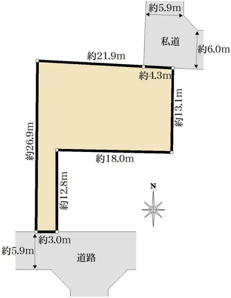 八王子市富士見町　土地