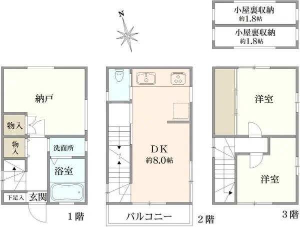 足立区千住旭町　戸建