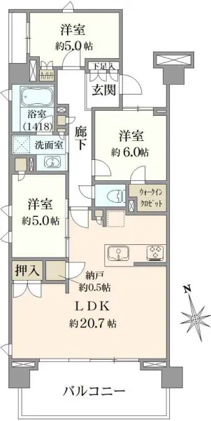 プラウド別所沼公園トレサージュ