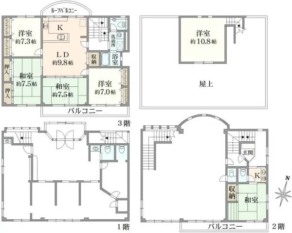 羽村市神明台3丁目　医院併用戸建