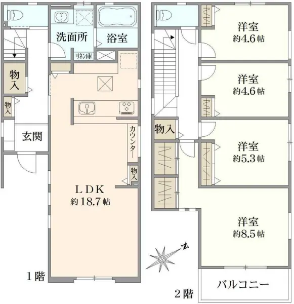 グランエクセラ生田4丁目　新築戸建　4号棟