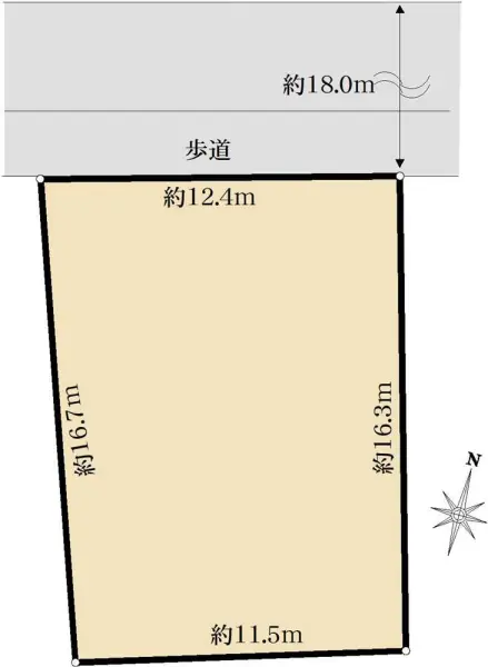 東大和市中央3丁目　売地