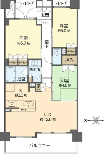 ル・パルトネール夕陽丘天神坂