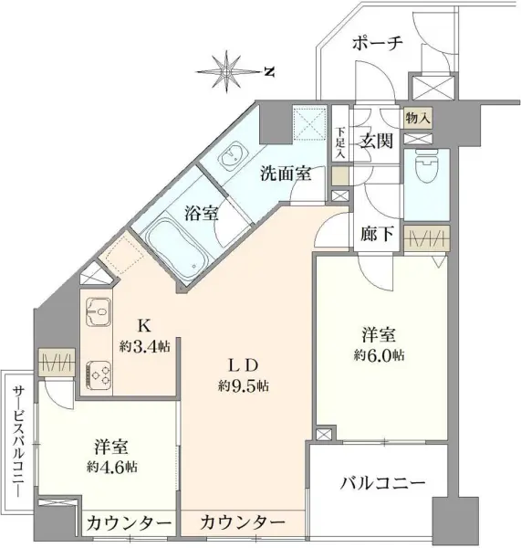 ルピナス王子駅前