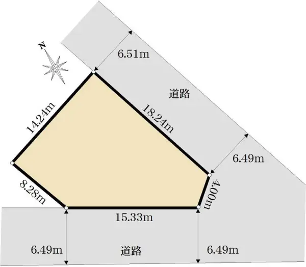 旭区柏町　古家付き土地