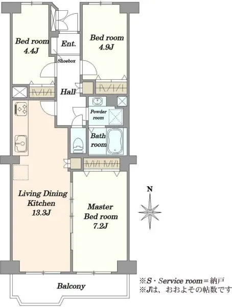 ボナハイツ中川3号棟