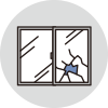 窓ガラスの応急措置